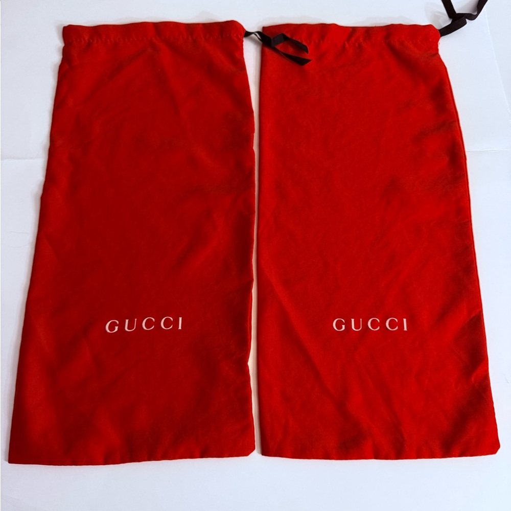 New Gucci Dust Bag Set Of 2 Authentic